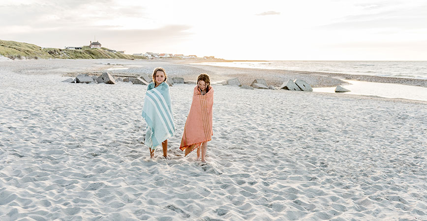 Westjütland Kinder am Strand